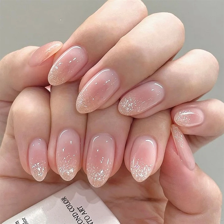 Woz Glitter Ombre Press sou klou
